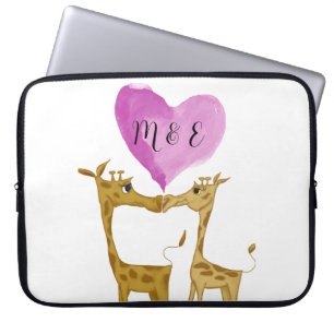 Aditable Giraffe Älskare Laptop Fodral