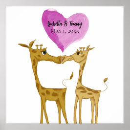 Aditable Giraffe Älskare Poster