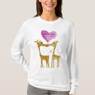 Aditable Giraffe Älskare T Shirt