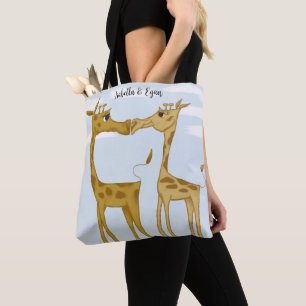 Aditable Giraffe Älskare Tygkasse