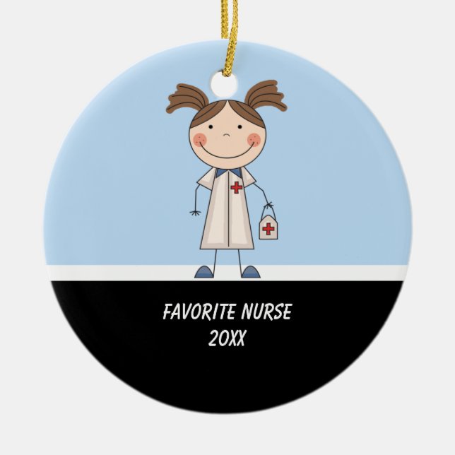 Aditable Girl Nurse Ornament (Framsidan)
