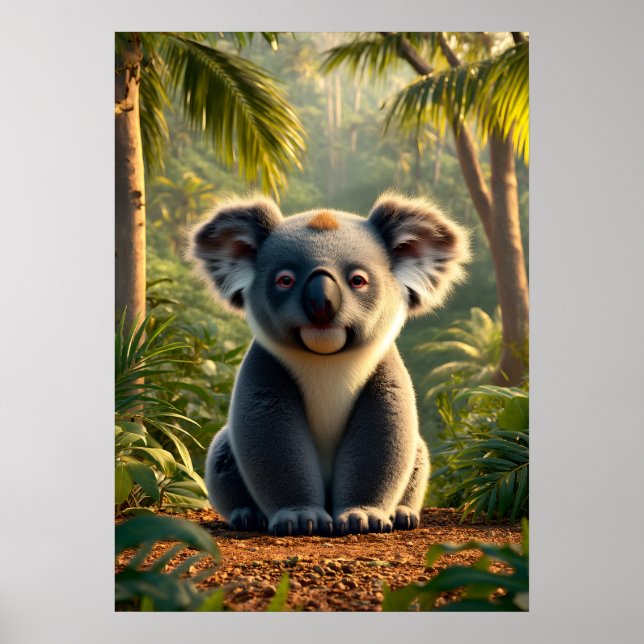 Aditable Koala i Lush Jungle Poster (Framsidan)