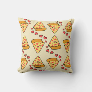 Aditable Låtskrattande pizza mönster beige Kudde