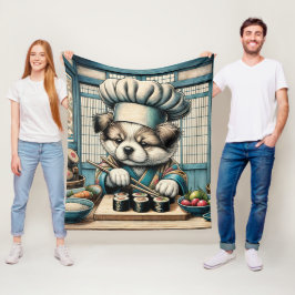 Aditable Sushi Chef Puppy Fleecefilt