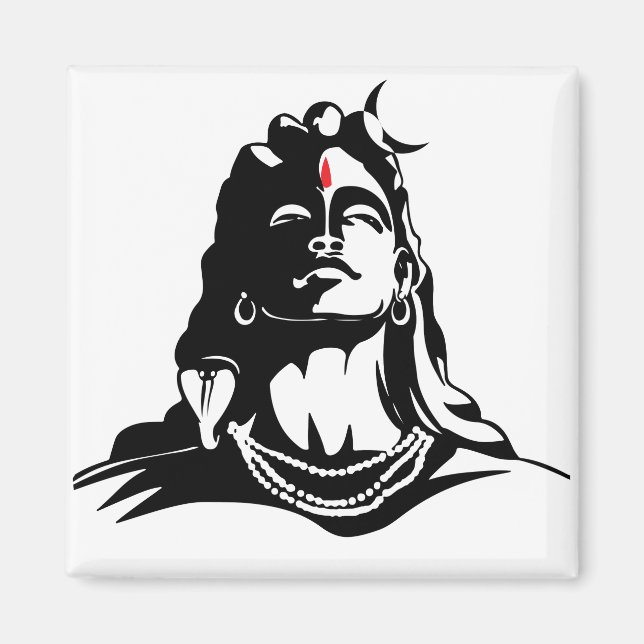Adiyogi Mahadev Om Namah Shivaya Hindu Magnet (Framsidan)