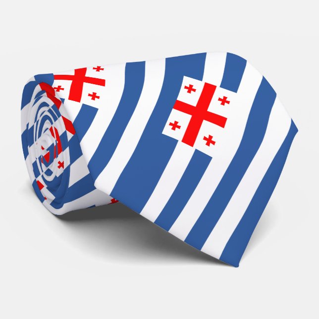 Adjariens patriotiska flagga slips (Rullad)