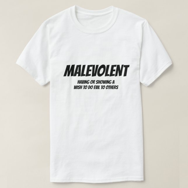 Adjektiv: Malign T Shirt (Design framsida)