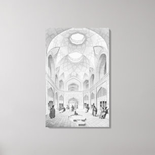 Adji Seid Hussein basar, i Kashan, från 'resa Canvastryck