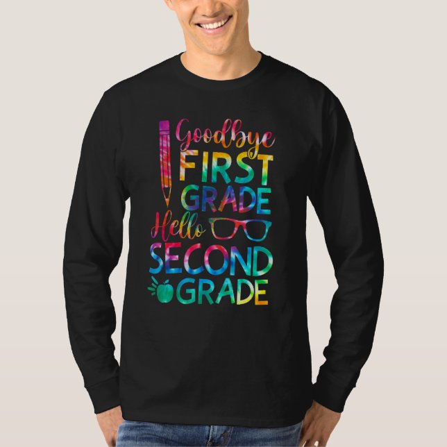 Adjö 1:a Klass Hej 2:a Klass Graduatio T Shirt (Framsida)