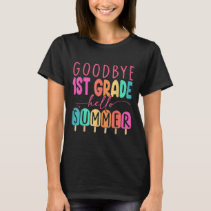 Adjö 1:a Klass Hej Sommaren Klass Graduat första s T Shirt