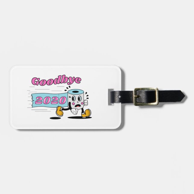 Adjö 2020 - Det är äntligen över Bagagebricka (Horisontell Framsida)