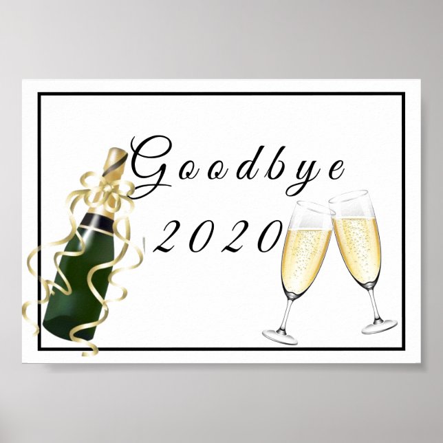 Adjö 2020 Poster (Framsidan)