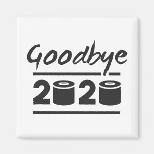 Adjö 2020 Toilet papper - det är äntligen över Magnet