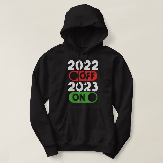 Adjö 2021 Hej 2022 Nurse Life Gott nytt år Hoodie (Design framsida)