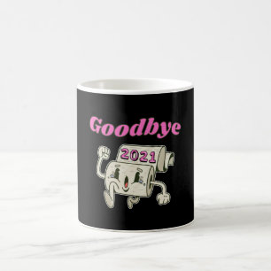 Adjö 2021 Toilet papper roll Kaffemugg