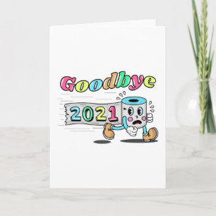 Adjö 2021 Toilet papper roll Kort