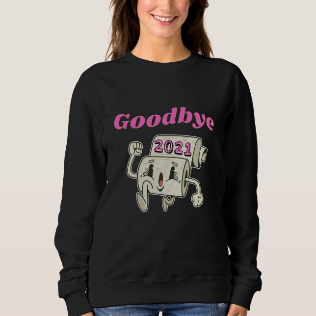 Adjö 2021 Toilet papper roll T Shirt (Framsida)