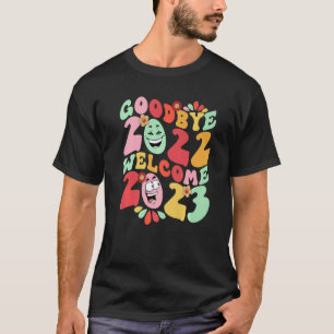 Adjö 2022 Hej 2023 Gott nytt år 2023 Nytt Y T Shirt