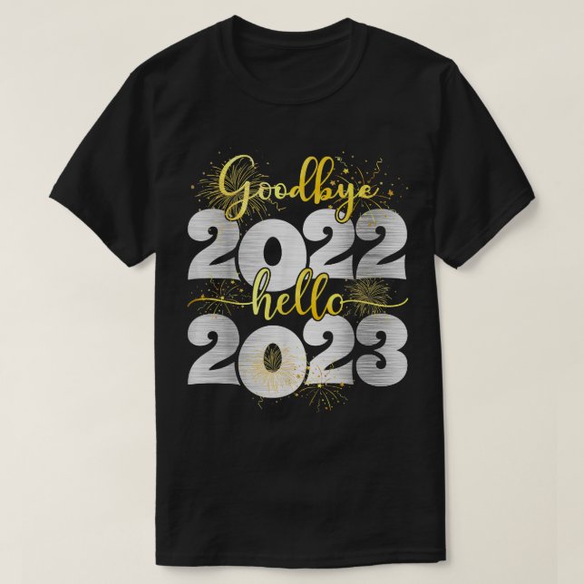 Adjö 2022 Hej 2023 Gott nytt år jul P T Shirt (Design framsida)