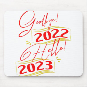 Adjö 2022 Hej 2023 Nyår 2023 Musmatta