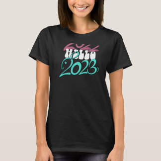 Adjö 2022 Hej 2023 Välkomstkaninåret T Shirt
