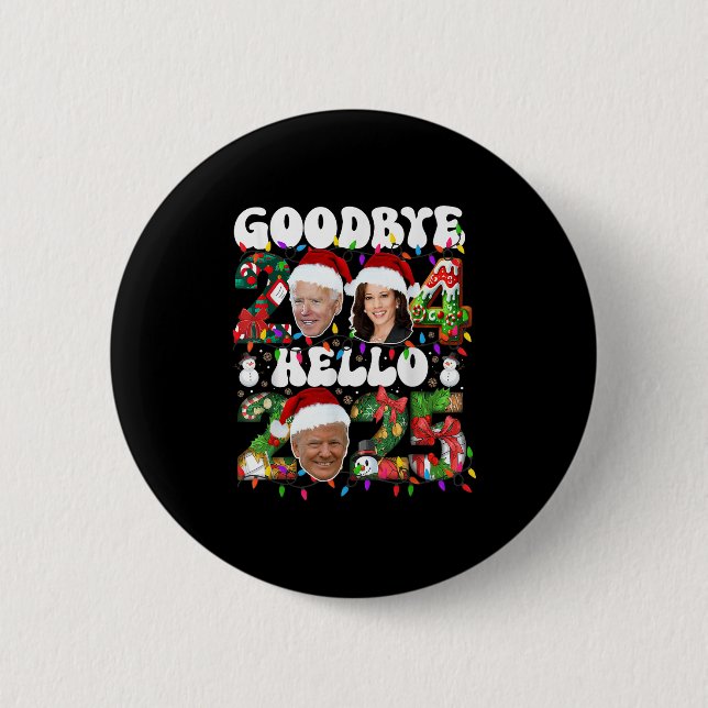 Adjö 2024 Hej 2025 - Den berömda julklappen Knapp (Framsida)