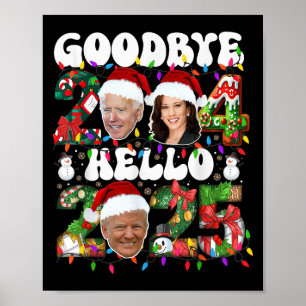 Adjö 2024 Hej 2025 - Den berömda julklappen Poster
