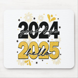 Adjö 2024 Hej 2025 Fireworks Gott nytt år Musmatta