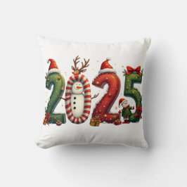 Adjö 2024 Hej 2025 God jul Lycklig Kudde