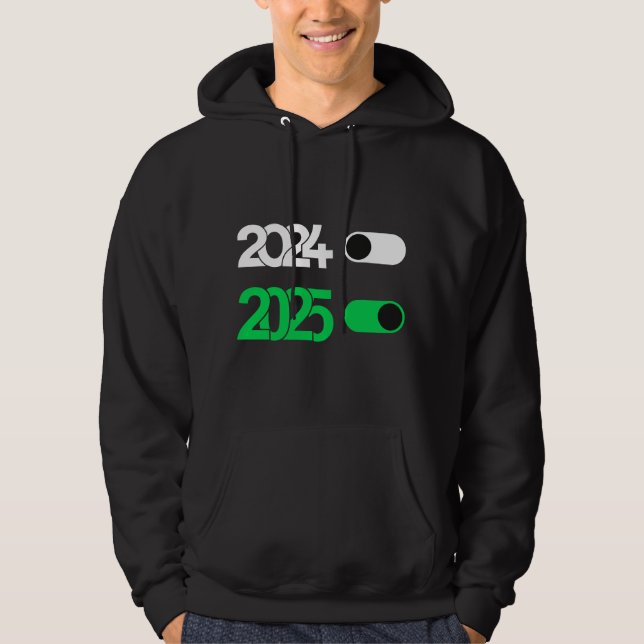 Adjö 2024 Hej 2025 Mode Activated Hoodie (Framsida)