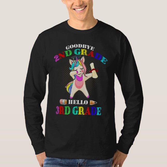 Adjö 2:a Klass Hej 3:e Klass Studenten Unico T Shirt (Framsida)