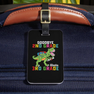 Adjö 2:a Klass Hej 3:e Klass T Rex Dinosaur Bagagebricka