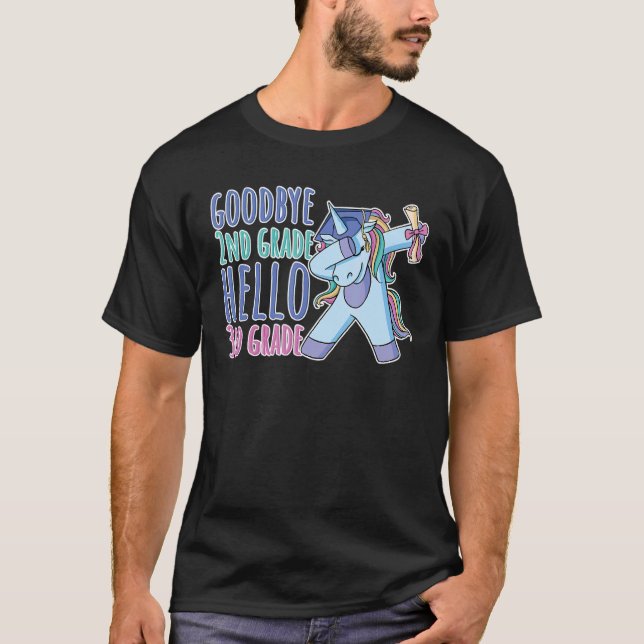 Adjö 2:a Klass Hej 3:e Klass T Shirt (Framsida)