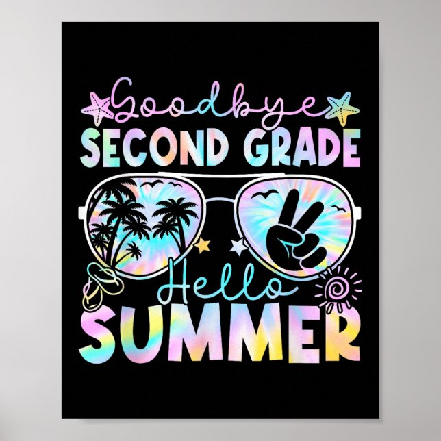 Adjö 2:a Klass-Hejen Sommaren andra Klass sista D Poster (Framsidan)