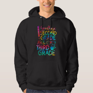 Adjö 2:a Klass-Hejen tredje Klass-Studenten Hoodie