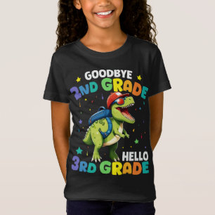Adjö 2:a Klass Studenten T Rex Dinosaur Shirt