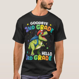 Adjö 2:a Klass Studenten T Rex Dinosaur Shirt