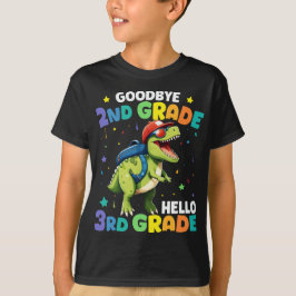 Adjö 2:a Klass Studenten T Rex Dinosaur Shirt