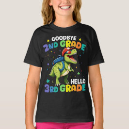Adjö 2:a Klass Studenten T Rex Dinosaur T Shirt