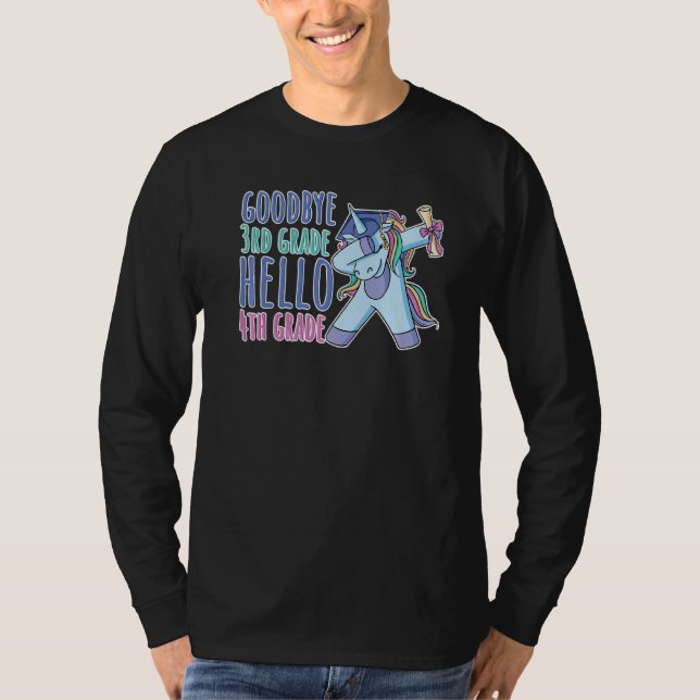 Adjö 3:e Klass Hej 4:e Klass T Shirt (Framsida)