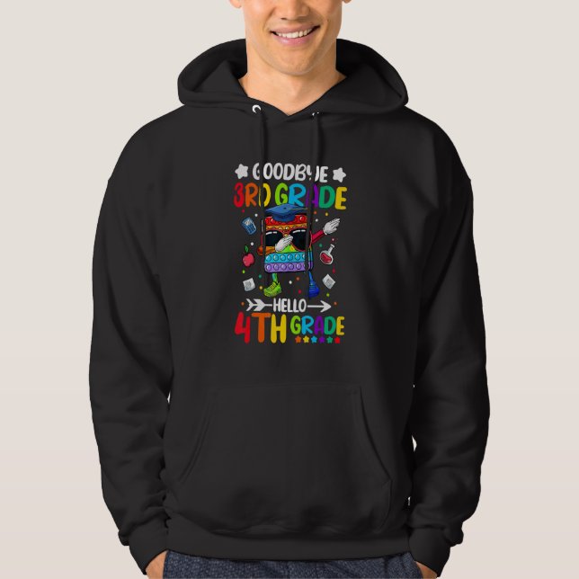 Adjö 3:e Klass-Hejen 4:e Studenten-Poppi Klass Hoodie (Framsida)