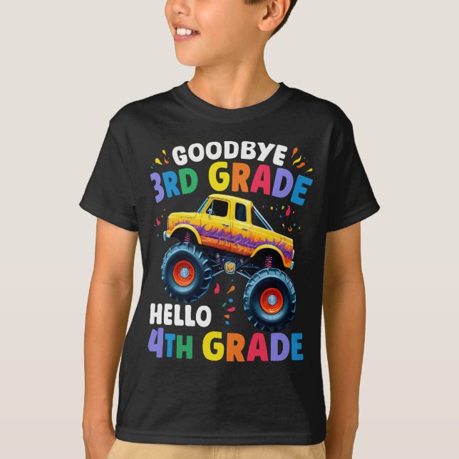 Adjö 3:e Klass-Studenten-monster Lastbil T Shirt (Framsida)