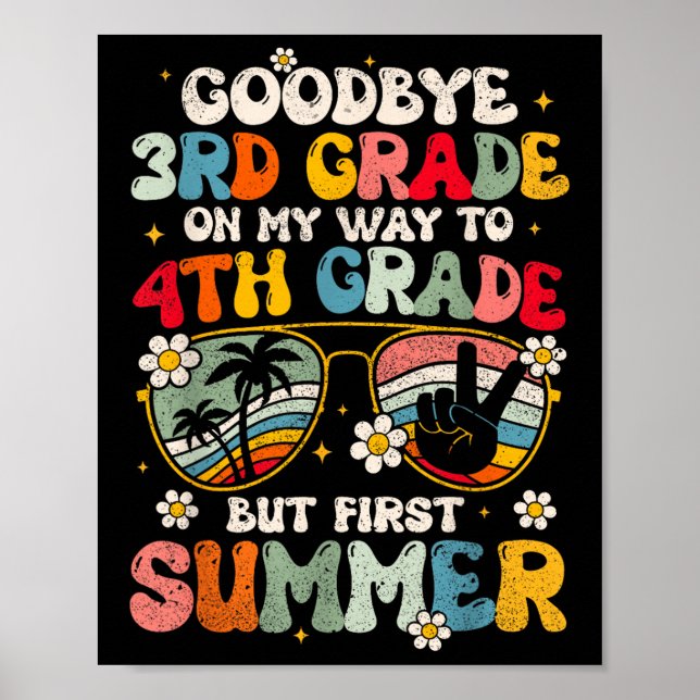 Adjö 3:e Klass Studenten till 4:e Klass Hej Su Poster (Framsidan)