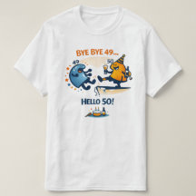 Adjö 49 – Hej 50 Unisex T‑Shirt