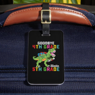 Adjö 4:e Klass Hej 5:e Klass T Rex Dinosaur Bagagebricka