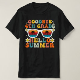 Adjö 4:e Klass Hej Sommar Groovy Fjärde Klass T Shirt