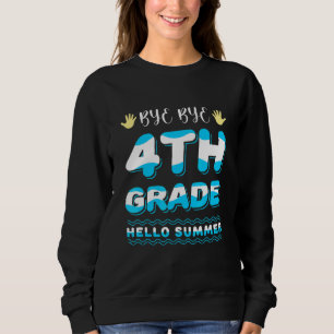 Adjö 4:e klass Hej sommar Sista skoldagen T Shirt