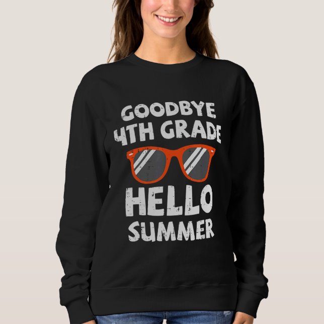 Adjö 4:e Klass Hej Sunglass förra dagen T Shirt (Framsida)