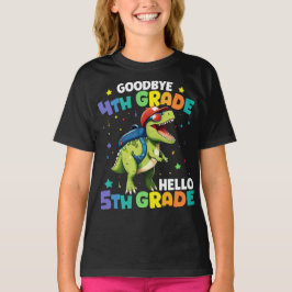 Adjö 4:e Klass T Rex Monster Lastbil Dinosaur Shirt