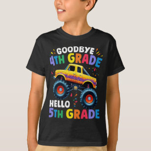 Adjö 4th Klass Monster Lastbil Studenten T Shirt